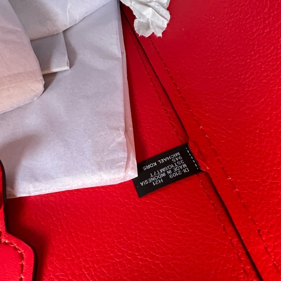 Michael Kors Maisie Large 3 in 1 tote handbag flame red - Picture 14 of 14